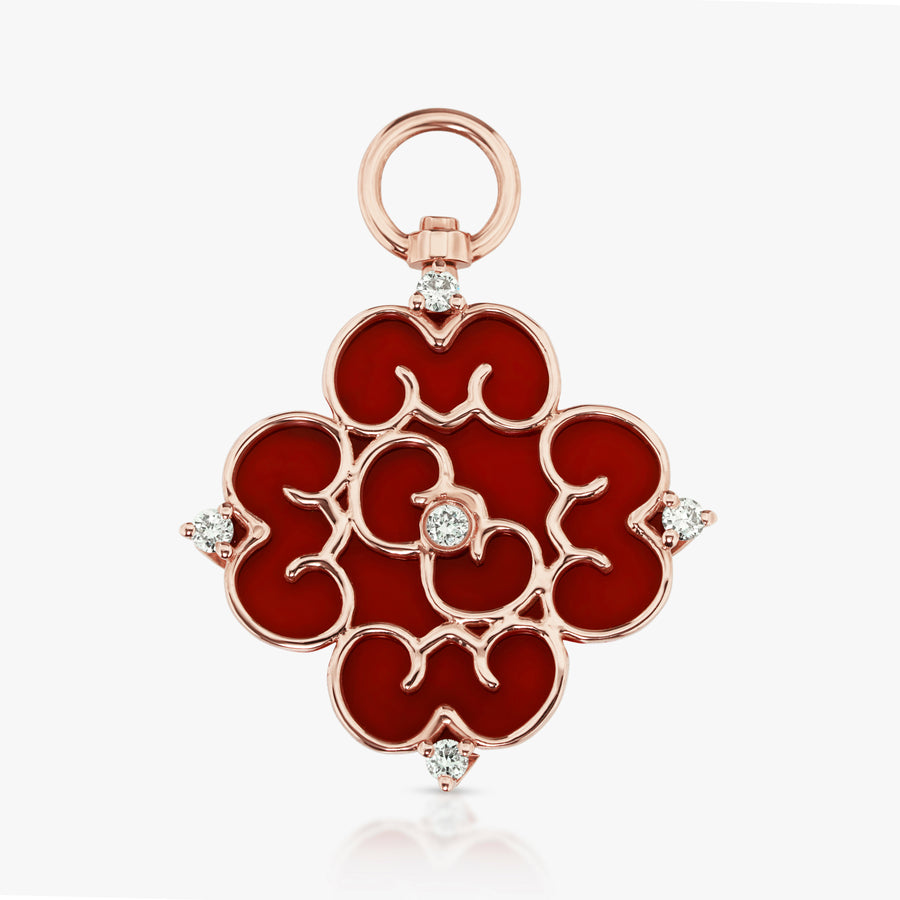 Blessings Mini Red Agate Charm