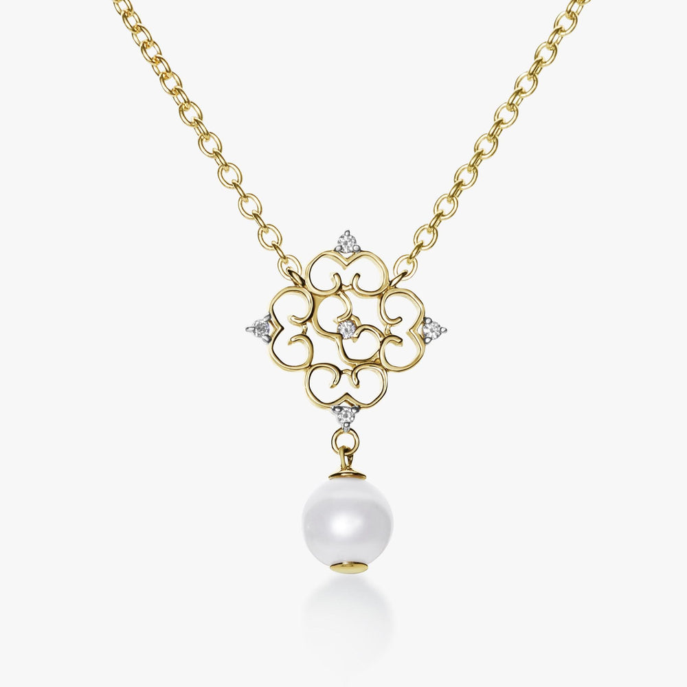 LITTLE PRINCESSE Add a shops Pearl Necklace 14K 12