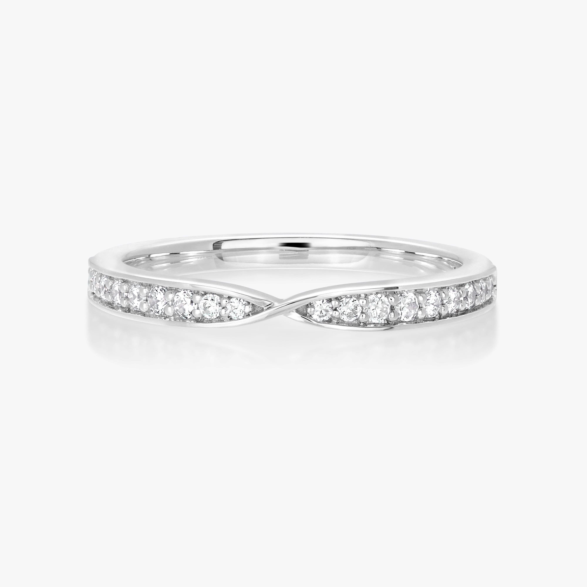 Infinity Tapered Pave Band - Carrie K. 