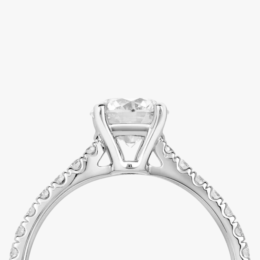 4 Pronged Pave Ring - Carrie K.