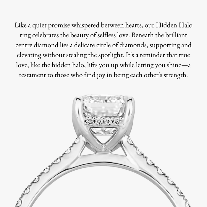 Hidden Halo Pave Ring - Carrie K.