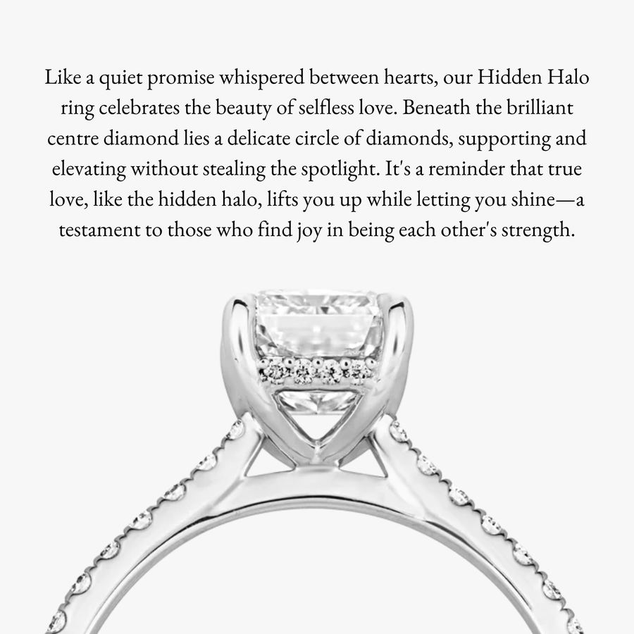 Hidden Halo Pave Ring - Carrie K.