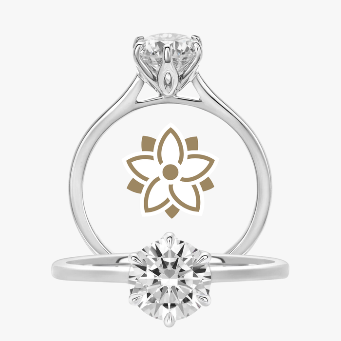 Lotus Solitaire Ring - Carrie K.