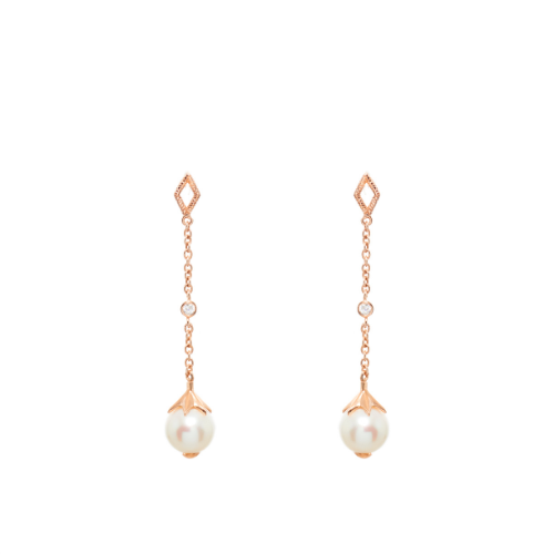 Pearl Long Drop (9K Gold) - Carrie K. 