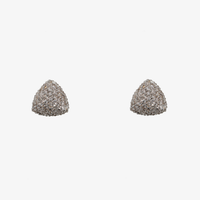 Trilliant Pave Studs (14K Gold) - Carrie K. 