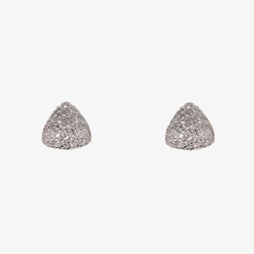 Trilliant Pave Studs (14K Gold) - Carrie K. 