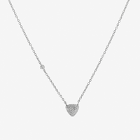 Trilliant Pave Necklace (14K Gold) - Carrie K. 