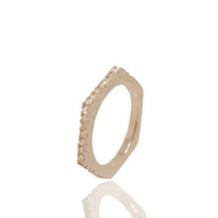 Nut & Bolt Rose Gold Single Ring - Carrie K. 